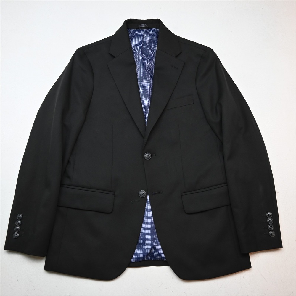 Haggar 36S Black Slim Premium Stretch Soft Shoulder Mens Suit Jacket Sport Coat